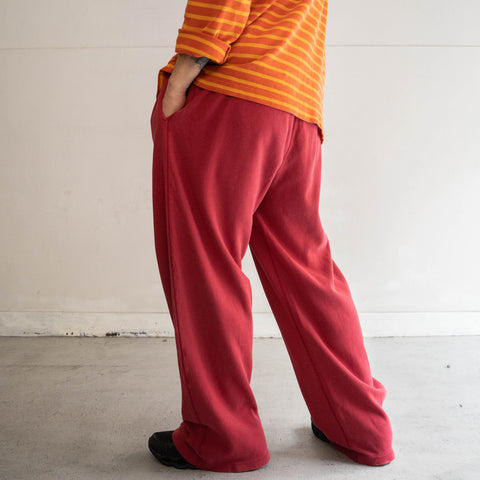 1990-00s 'POLO Ralph Lauren' red color  pajama pants 'with waist cord'