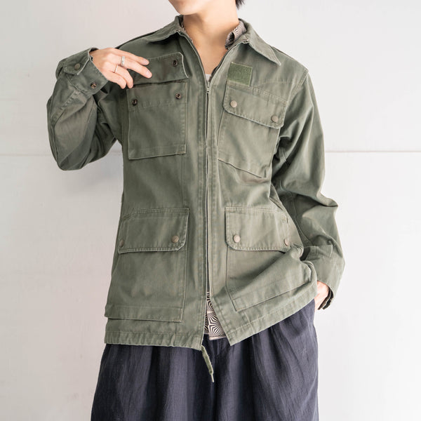 1980s French military green HBT 4 pockets jacket