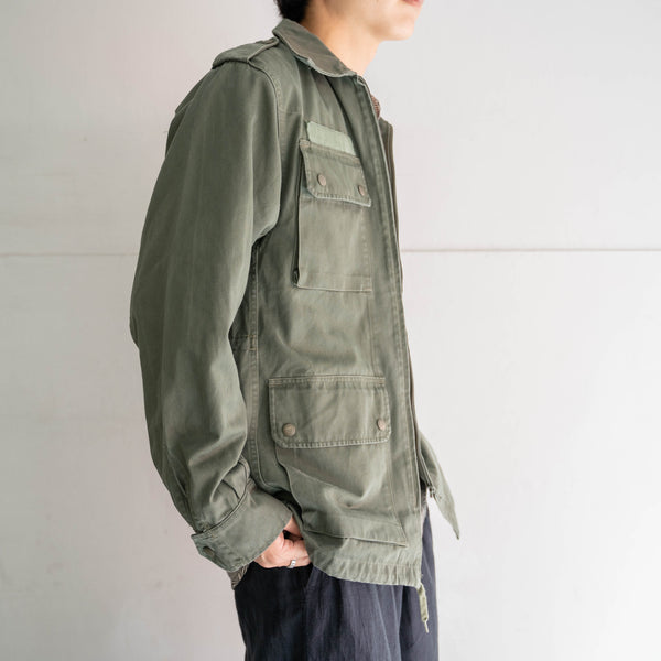 1980s French military green HBT 4 pockets jacket