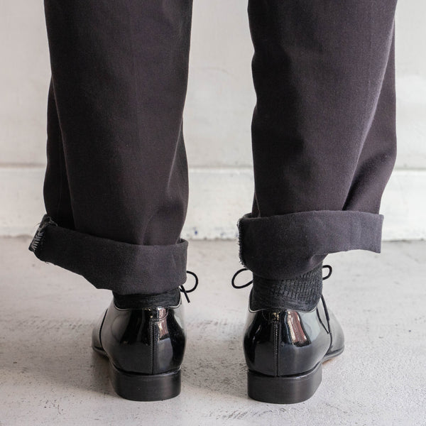 2000-10s British military black color leather dress shoes 'dead stock'