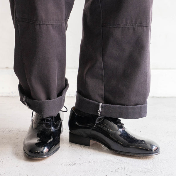 2000-10s British military black color leather dress shoes 'dead stock'