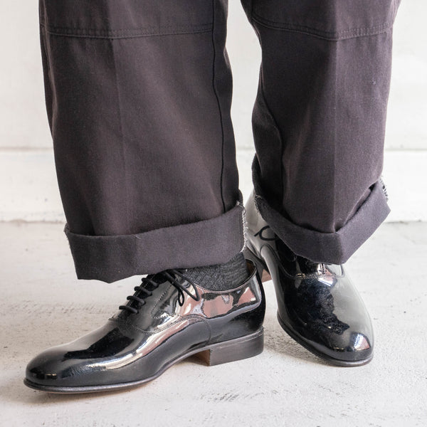 2000-10s British military black color leather dress shoes 'dead stock'