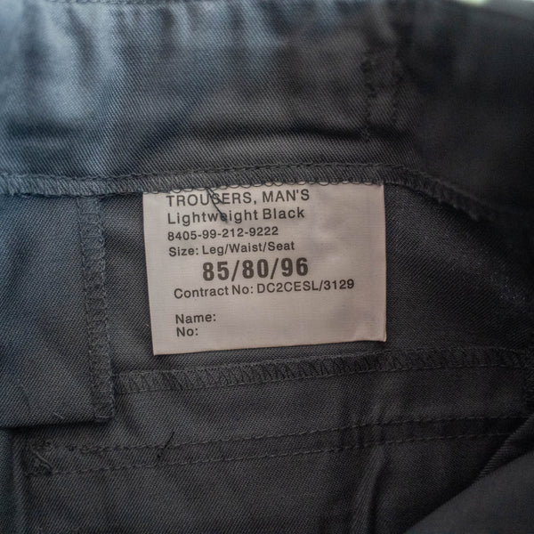 1990s British military cargo pants 'dead stock' -original black-