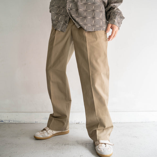 1980-90s Italian military light khaki chino pants 'dead stock'