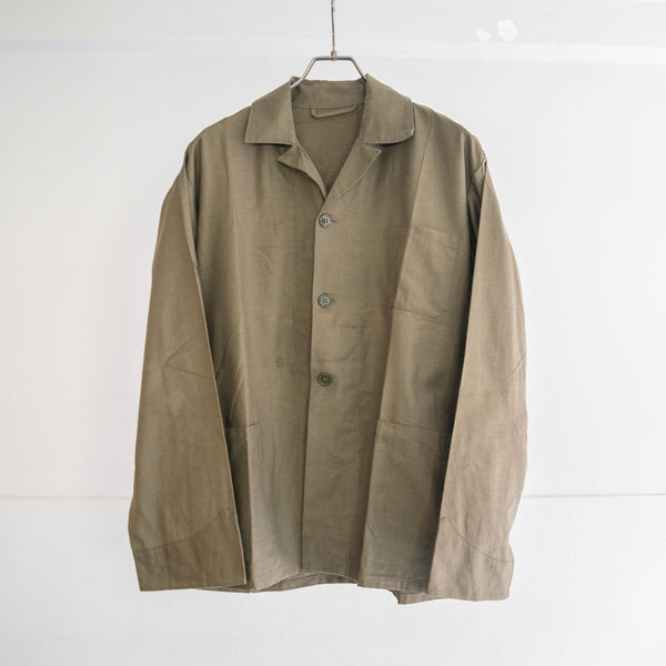 1980s Dutch military open collar work shirt jacket "dead stock"