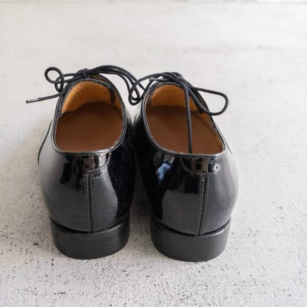 2000-10s British military black color leather dress shoes 'dead stock'