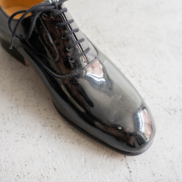 2000-10s British military black color leather dress shoes 'dead stock'