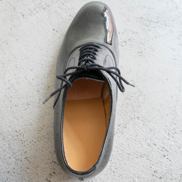 2000-10s British military black color leather dress shoes 'dead stock'