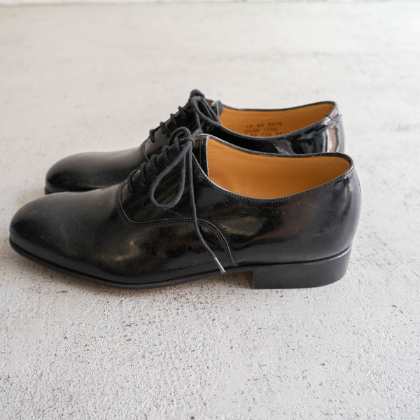 2000-10s British military black color leather dress shoes -matte texture- 'dead stock'