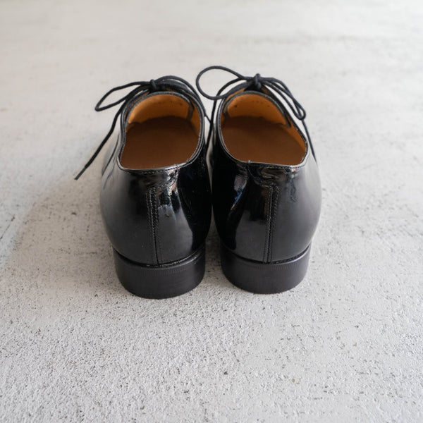 2000-10s British military black color leather dress shoes -matte texture- 'dead stock'