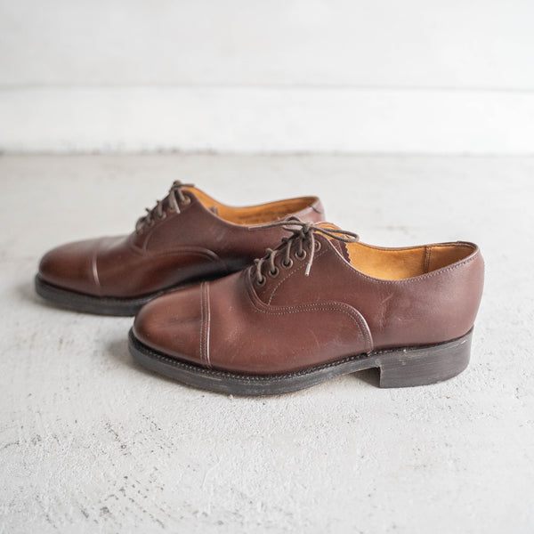 1990s British military brown color leather shoes 'dead stock'