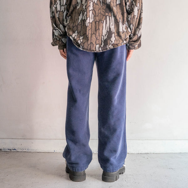 around 1990s  'Ralph Lauren' navy color sweat pants -with waist & hem drawcord-