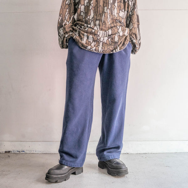 around 1990s  'Ralph Lauren' navy color sweat pants -with waist & hem drawcord-