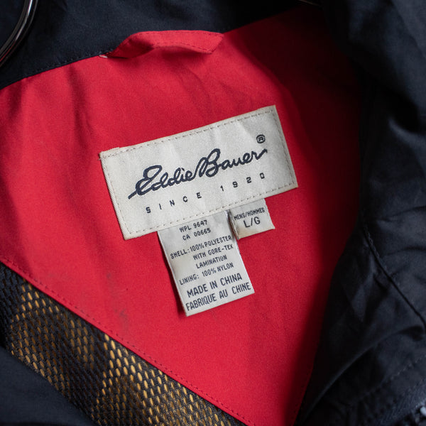 1990s Eddie Bauer vivid red tech half coat -goretex-