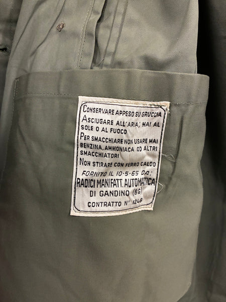 1970s Italian military green trench coat 'mint condition' -2