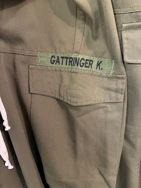 2000s Austrian military cargo pants -waist remake-