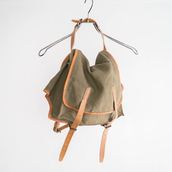 1950s French military linen bag 'dead stock'