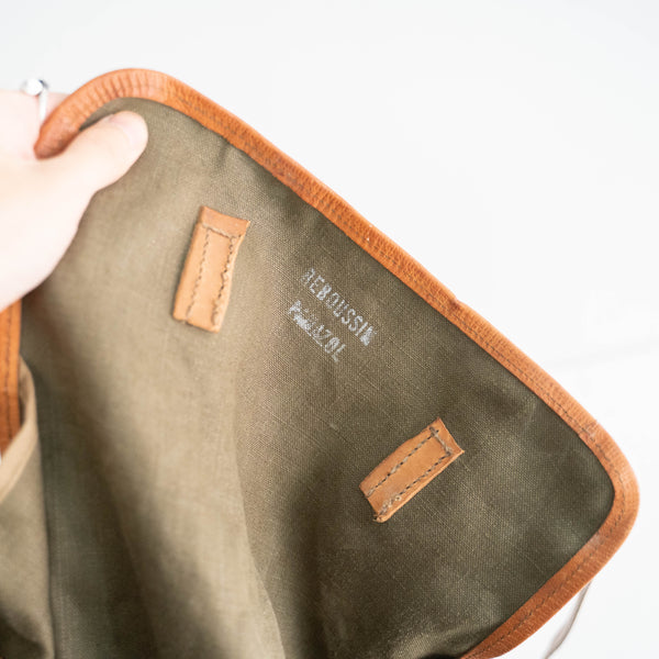 1950s French military linen bag 'dead stock'