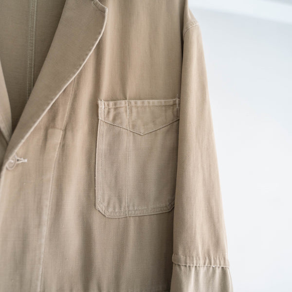 around 1950s Germany? cotton×satin work coat